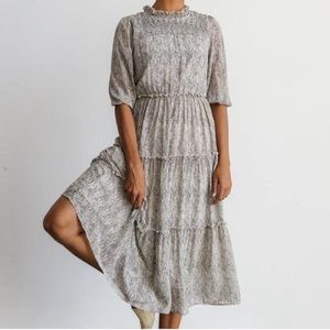 🆕WOT Baltic Born | Smocked MIDI dress
